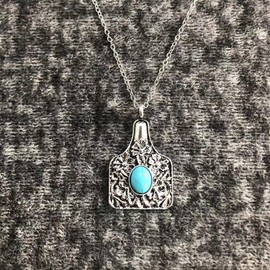 Stocking Stuffers Gifts for Women Boho Necklaces for Women Long Western Necklaces Turquoise Pendant Necklace Western Necklace Bohemian Beaded Necklace Leather Tassel Necklace Western Boho Jewelry Country Concert Outfits