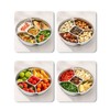 316L Stainless Steel Divided Steamer Tray with Double Handle Portion
