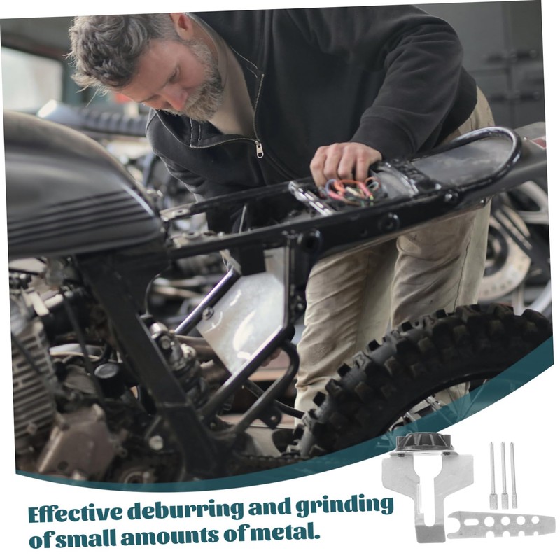 Mobestech 4sets Chainsaw Sharpening Attachment Kit Electric Abrasive Tool for