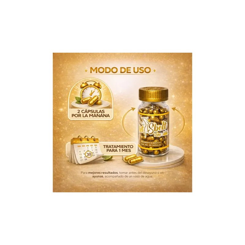 Diet Shelt Day Energía Y Apoyo Metabólico Natural 60 Caps