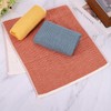 sourcing map 2 Pcs Bathroom Hand Towels Yellow Soft Absorbent