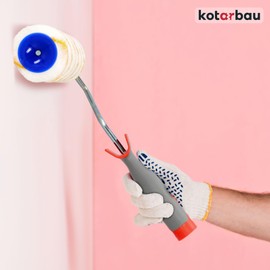 KOTARBAU® Paint Roller, Yellow Thread mm with Rubber Handle, Paint Roller Brush for Painting and Renovating