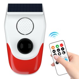 Generic chunhee solar alarm moiton detector with motion sensor alarm, SL19-1-US