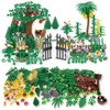 LANMANUO Garden Plants Building Bricks Set, 480PCS Flowers Bushes Trees