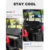 ZIDIYORUO Ranger Seat Covers, Full Wrap UTV Seat Protection Set