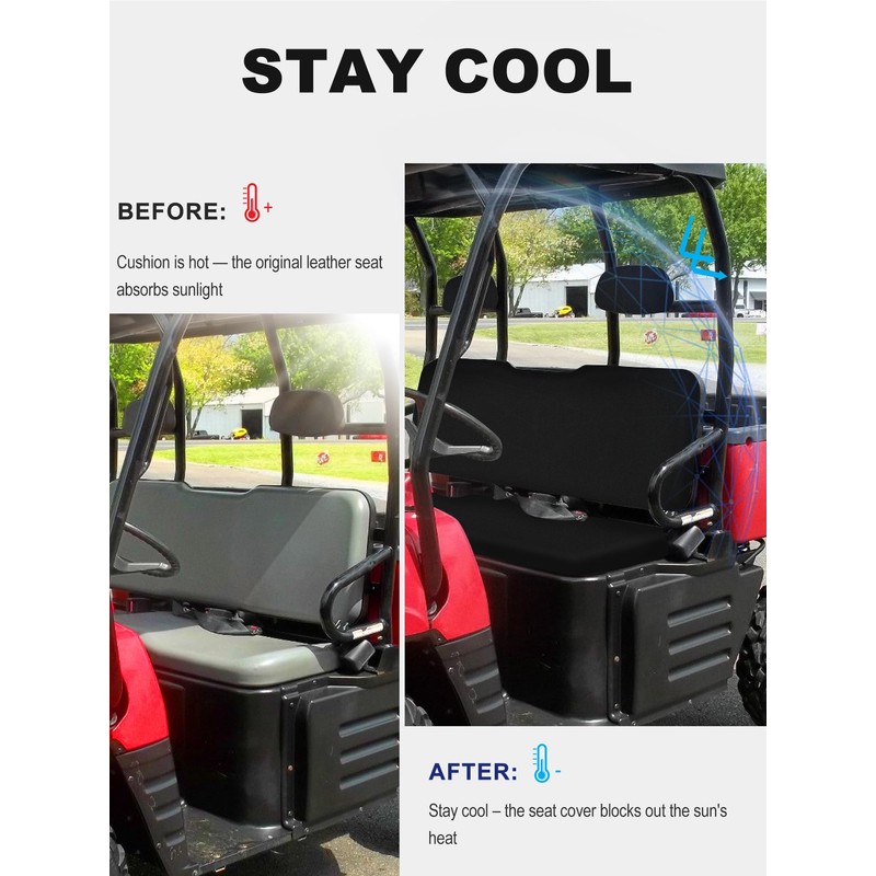 ZIDIYORUO Ranger Seat Covers, Full Wrap UTV Seat Protection Set