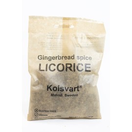 Kolsvart Gingerbread Spice Licorice Swedish Fish 4.2 ounces (1 pack)