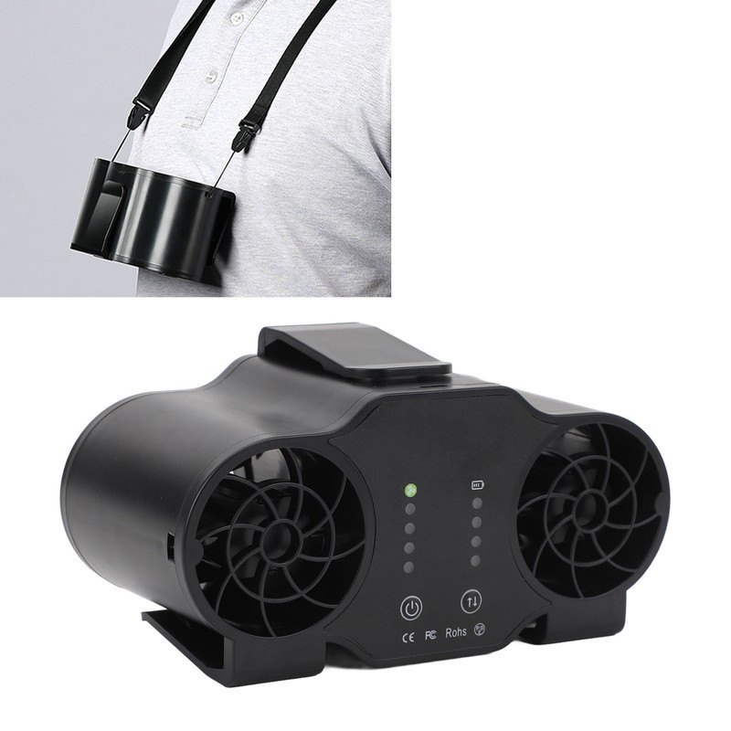 Portable Waist Clip Fan Super Strong Airflow 4 Speed Personal