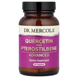 Dr.Mercola Quercetin Pterostilbene Advanced 60 Capsules Supplement, 1 / Dr. Mercola 닥터머콜라 퀘르세틴 프테로스틸벤 어드밴스드 60 캡슐 보충제, 1