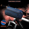 OBOVA Bike Handlebar Bag 3.3L 8-Pocket Waterproof Handlebar Bags for