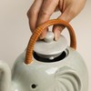 Bicuzat Ceramic 3D Cartoon Elephant Shaped Teapot, Coffee Pot, Tea