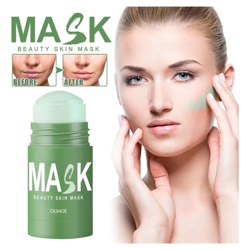 Mascarilla De Té Verde En Barra Para Acné, Puntos Negros
