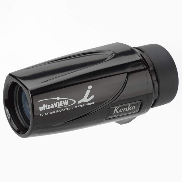 Kenko 320037 Ultra View I 8x21FMC 8x 21mm Caliber Fully Waterproof Fully Multi-Coated Monocular Black