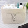 Large 'Teddy Bear with Bow' Canvas Organiser/Storage Bag (OR00020823)