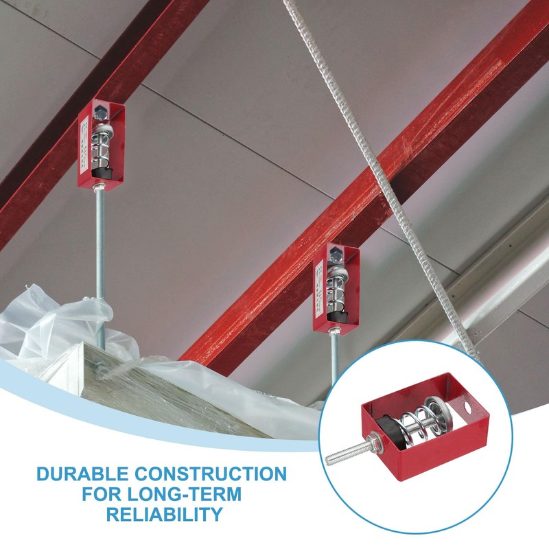 PATIKIL Ceiling Spring Vibration Isolator Hangers, 4 Pack 44lbs Mechanical