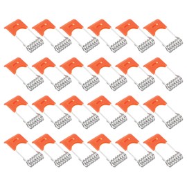 PATIKIL 39x17mm Downlight Spring Clips, 24 Pack Emitting Diode Recessed Lighting Accessories Securing Clamps for Ceiling Lamp, Orange