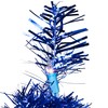 Northlight Pre-Lit Artificial Tinsel Christmas Tree - Blue - 4'