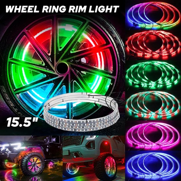 Unbranded 15.5'' RGB Wheel Lights For Truck LED Rim Lights
