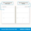 Blue Sky 2026 Weekly and Monthly Planner Calendar, January 2026