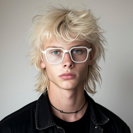 LONDON MOLE Eyewear | Hollywood Reading Glasses | Square Reading Glasses | Cool Readers | Stylish Reading Glasses | Unisex | Spring Hinges | Matt White | magnification +2.0