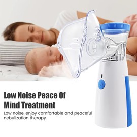 FONCBIEN FONCBIEN Portable Nebulizer Machine for Adults & Kids, Nebuliser Machine Easy to Use & Clean Handheld Nebulisers with Mouthpiece and 2 Masks for Home & Travel