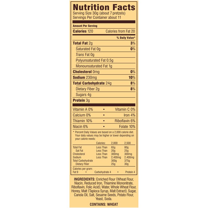 Snyder's of Hanover Honey Wheat Braided Twist, 10-Ounce (Pack of