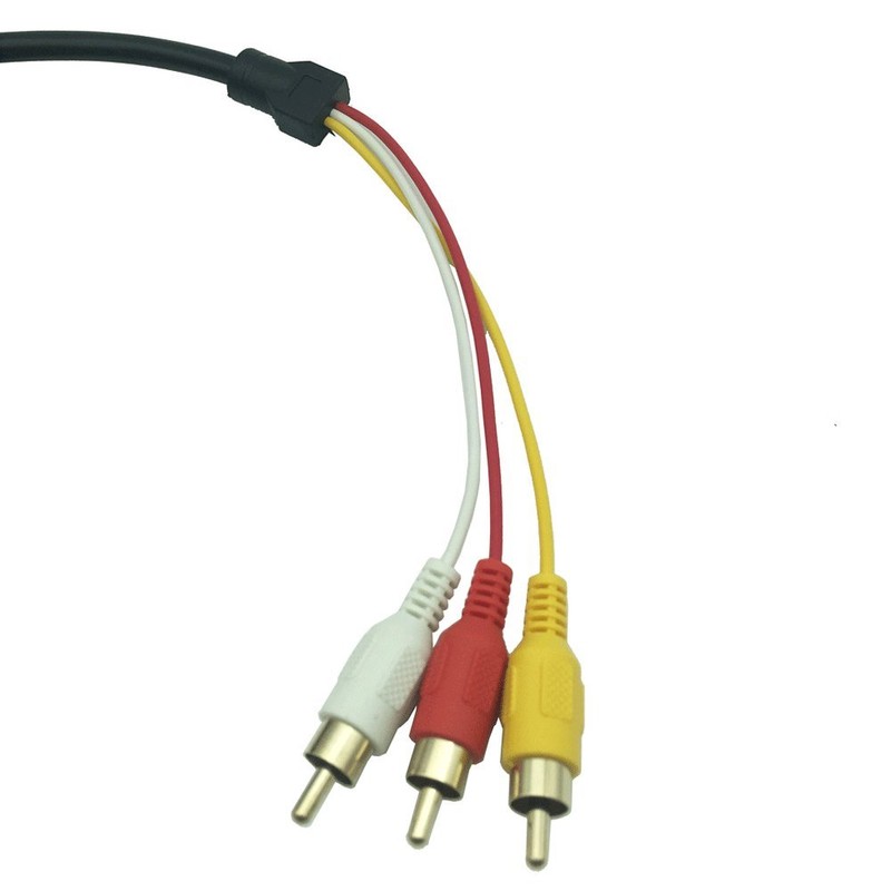 Like-You HDMI A/M to 3RCA Connection Cable, Gold-Plated Component Male,