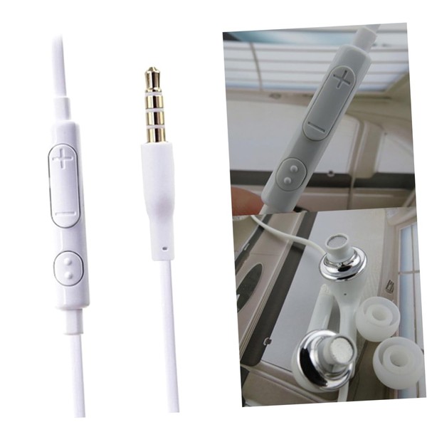 Operitacx Stereo In Ear Headset with Microphone Wired Earphones for