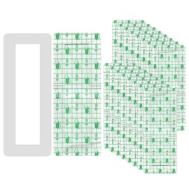 Pack of 50 Shower Plasters Waterproof 15 x 9 cm Wound Plasters Sterile Transparent Waterproof Plasters Sterile Compresses Waterproof Plasters for Swimming, Tattooing, Cut, Abrasion