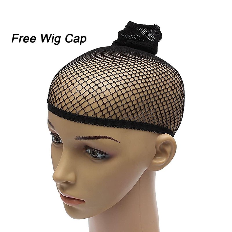 Amback Gorou Cosplay Wig Orange mixed White Gradient Wig for