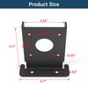 4 pcs Adjustable Wood Fence Pergola Post Base Brackets Fit