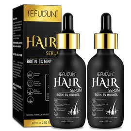 Sefudun 【Hair 】SEFUDUN 5% Μinoxidil Hair Serum 60ml -for Normal Hair - Haircare - Specification: 5% Μinoxidil Hair Serum*2