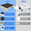 One Step Stool for Adults Seniors with Non-Slip Rubber Stepping