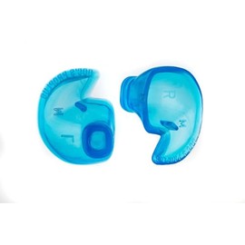 Medium Small – Non-Vented Doc’s Proplugs – Blue – Non-LEASHED – Reusable Earplugs for Swimming, Bathing, Light Industrial Use | Blocks Water, Noise, & Irritation | Includes Case | Made in USA