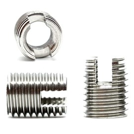 M5 (5mm) Stainless Steel Slotted Self Tapping Repair Threaded Inserts External and Internal Thread AN335 (Pack of 2) - G01B/2 M5_2