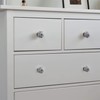 Nicola Spring 6 Pack Light Blue Ceramic Round Drawer Knobs