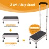 NEAUDE Step Stool with Handle for Elderly Adults, High Beds