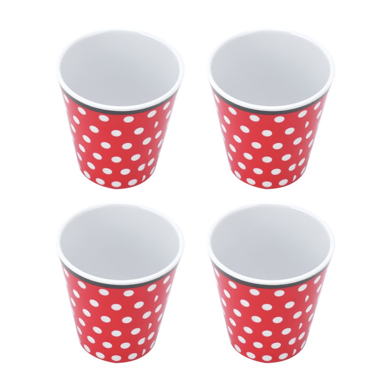4Pcs Student Melamine Cup Imitation Porcelain Beverage Mug Water Cup