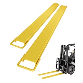 KYBOLT Pallet Fork Extension, [4.5" Width 84" Length] Heavy Duty Steel Pallet Extensions for Forklift Truck- Yellow