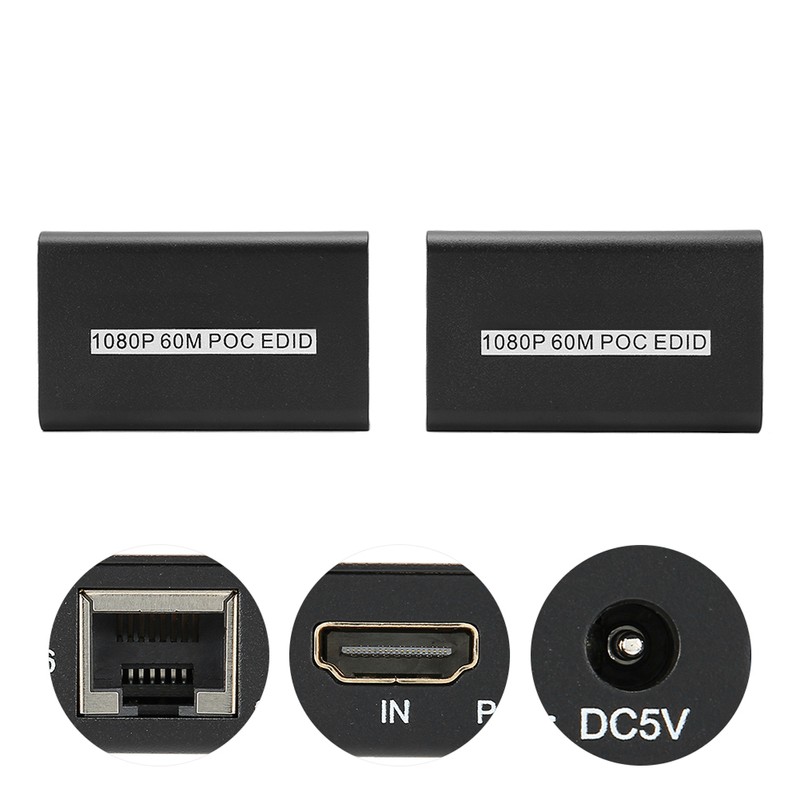 60M HD Multimedia Interface Single Cable Extender HDMI Network Transmission