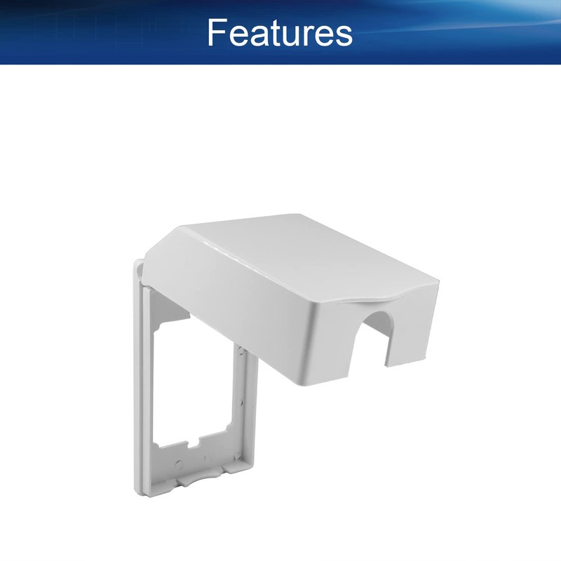 Heyiarbeit Weatherproof Cover Plug in Use Outlet Receptacle Protector 5.59"x3.27"x1.89"(LxWxH)