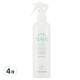 Nature Republic Smooth Spot Shower Peeling Mist Phytoncide, 300ml, 4 pcs / 네이처리퍼블릭 매끈매끈 때샤워 필링미스트 피톤치드, 300ml, 4개
