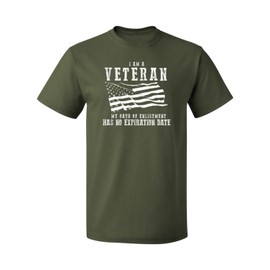 I am A Veteran My Oath Has No Expiration Men's Veteran T-Shirts, Military, XL