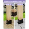 PGGP 2 PCS Metal 6×6 Post Base, Inner Size 5.6"x5.6"