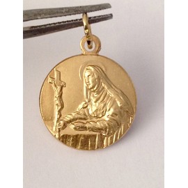 SAINT RITA FROM CASCIA MEDAL - THE PATRONESS OF LOST AND IMPOSSIBLE CAUSES - 100% MADE IN ITALY