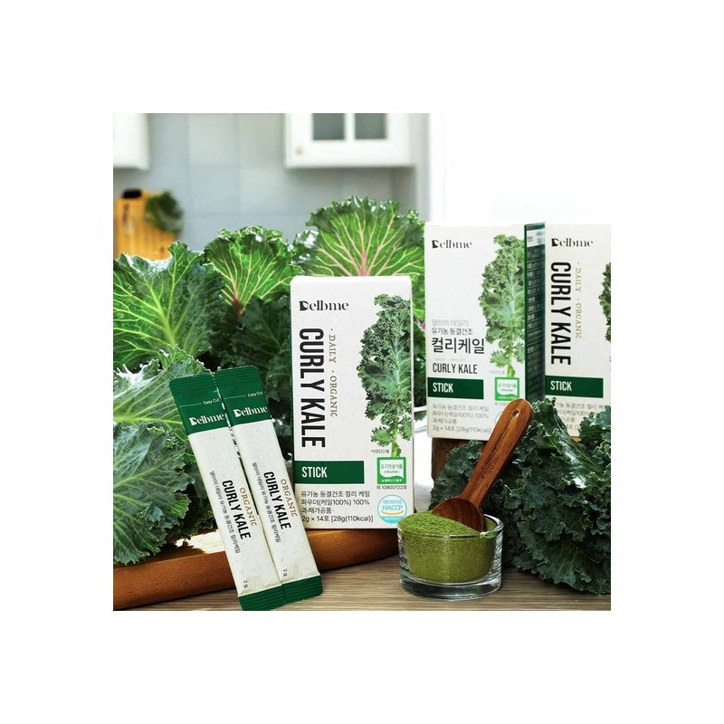 Delicious Home Delve Me Organic Freeze-Dried Green Curly Kale 100%