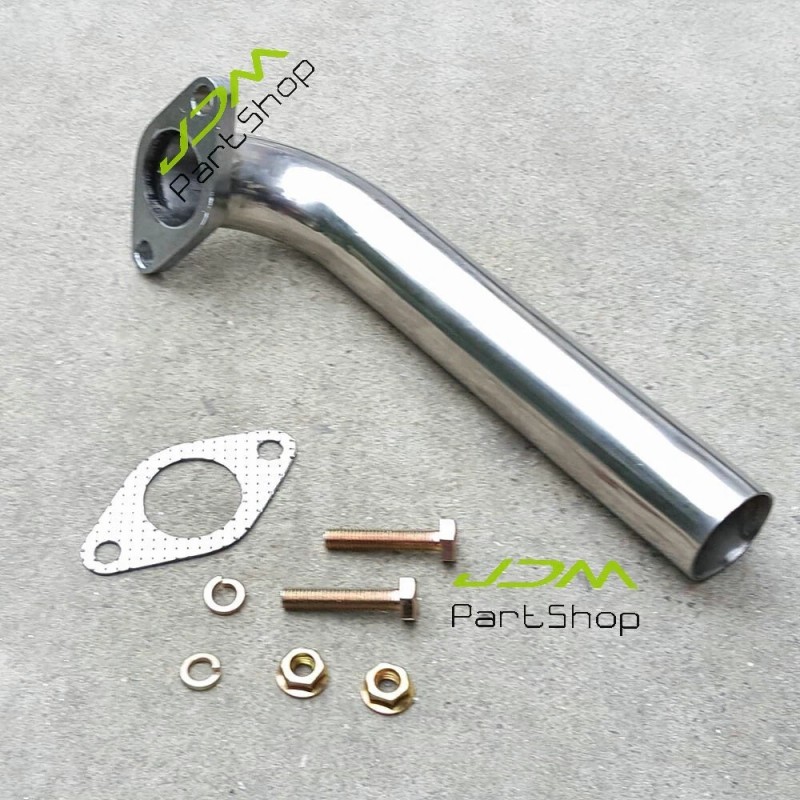 JDMPARTSHOP 35mm 38mm Stainless Pipe Wastegate Dump Tube Elbow Actuator