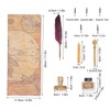 Feather Pen Set with 10 Interchangeable Nib Fire Lacquer Wax