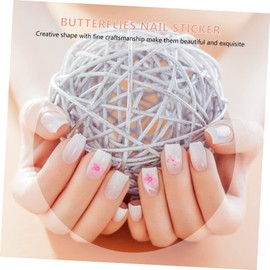 LALAFINA 12sheets Butterflies Nail Decals for Creative Nail Art Ultra-thin Manicure Accessories for Home Salon Use for Parties Style