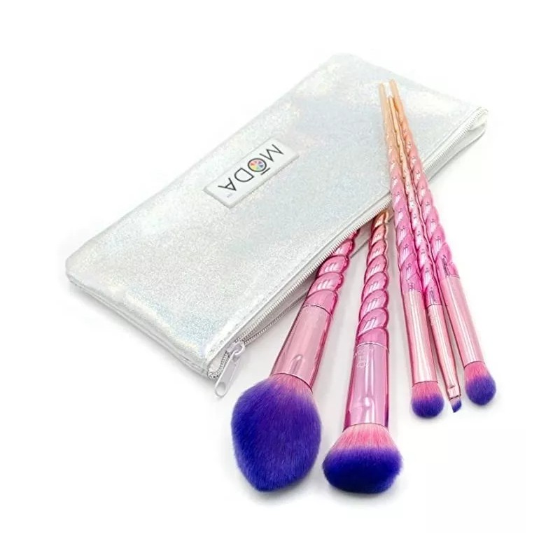 Moda Royal Mythical Brush Set Unicornio 5 Brochas + Estuche